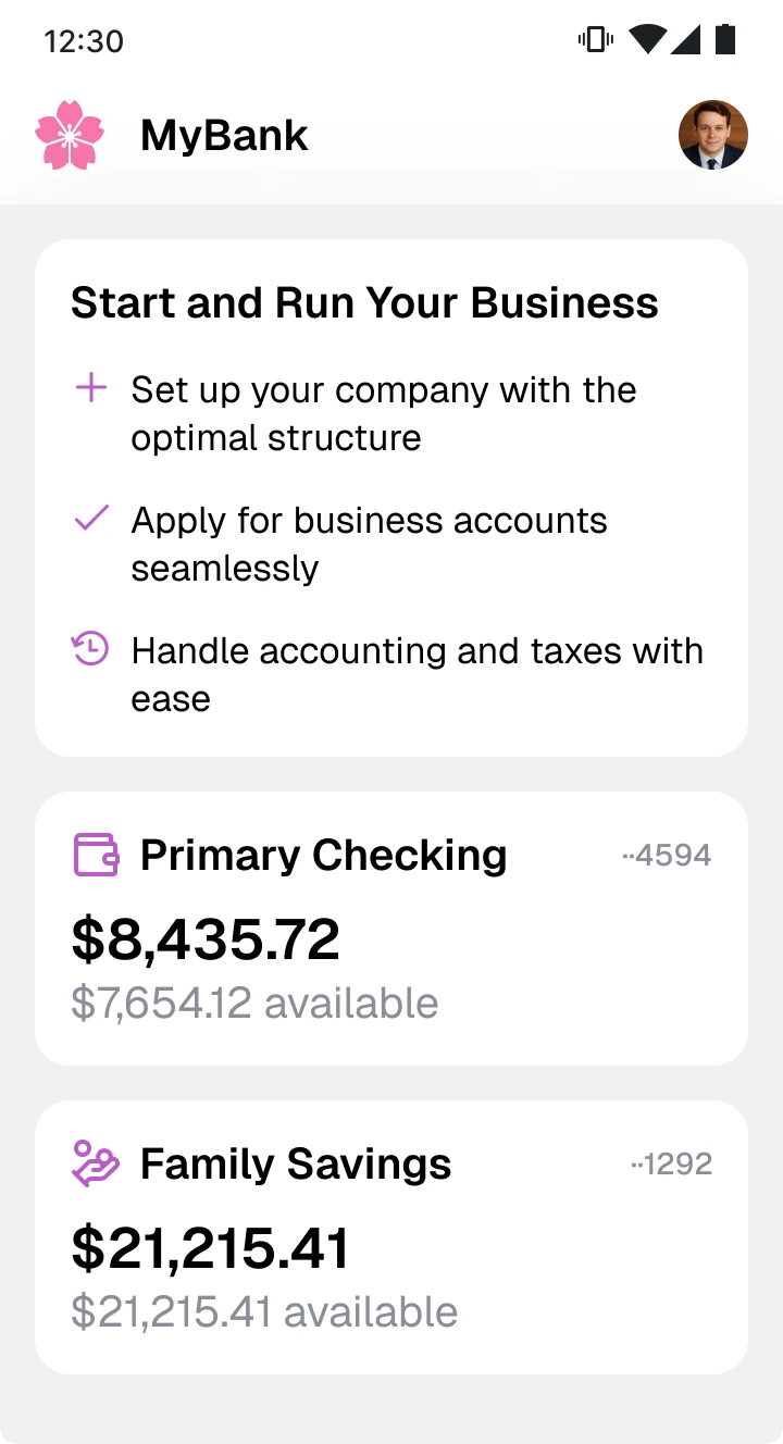 Mobile app - Start and run your business